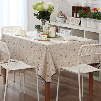 小日子桌布 高档布艺棉麻 ZAKKA 餐桌布茶几布 跨海之旅 跨海之旅 145*240cm