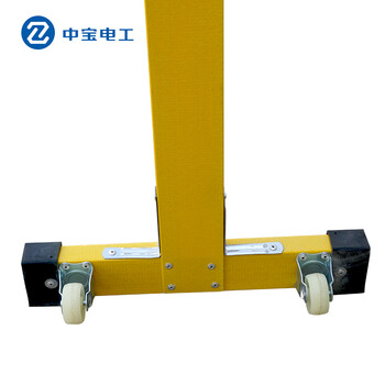 中宝电工 1.2*2.5m 玻璃钢伸缩围栏 施工工地管式伸缩围栏 电厂绝缘伸缩围栏 现做 货期1-15天