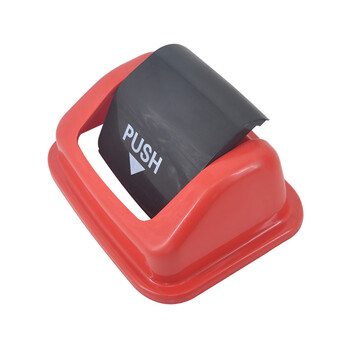 兰诗（LAUTEE）LJT2218 红色分类款摇盖垃圾桶 60L 户外桶