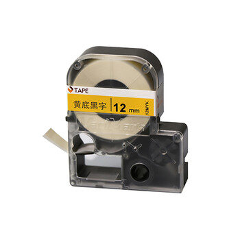 凌科朔（LINKSHIRE）聚酯覆膜色带 白底黑字 12mm 打印纸色带不干胶防水价格便利贴打印纸