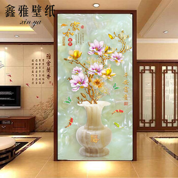 鑫雅壁纸 3d墙纸 沙发玄关墙背景墙布壁纸 中式