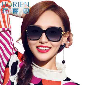 海俪恩太阳镜女 唐嫣广告款 2016新款 偏光镜开