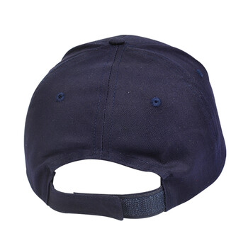 安美尚（ams）棉质防撞棒球帽鸭舌帽 工地施工领导建筑工程安全帽 定做（深蓝色）