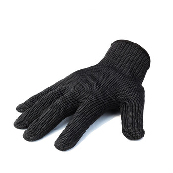 谋福 CNMF 9181 防割手套 防刺手套 防身防护钢丝手套 防割户外登山战术手套 劳保用品（黑色防割款 均码）