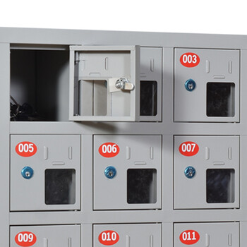 万尊 钢制手机存放柜72门带锁手机保管箱 WZ-SJ-72