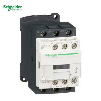 施耐德 进口TeSys LC1D系列三极直流接触器 12A 线圈电压DC24V 货号LC1D12BD