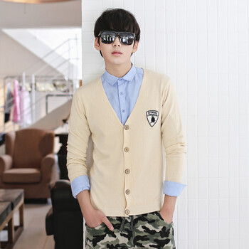 丹姐夏冬春14年秋季<em>毛衣男士</em>公牛<em>针织</em>衫开衫