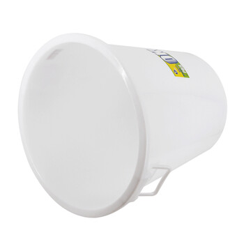 兰诗（LAUTEE）YY-D022 白色带盖圆形水桶 80L 工业用大桶