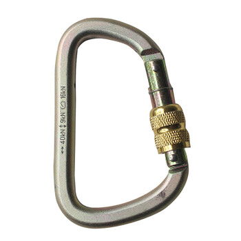 星工（XINGGONG）合金O形环挂钩挂扣 安全带配件登山扣不锈钢保险扣 40KN开口26mmYIC003S