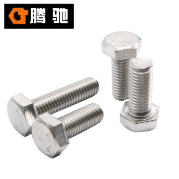 腾驰 CT 304不锈钢外六角螺丝 DIN933六角头螺栓 M24-3.0*160（1支/盒）