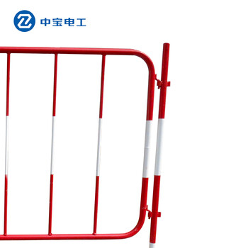 中宝电工 1.2*1.5米 固定式铁质围栏 地铁马路临时工程施工护栏 现做 货期1-15天