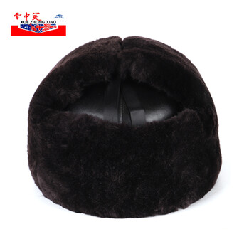 雪中笑 HT002 中国航天定制-防寒棉ABS安全帽 保暖羊剪绒加棉冬季安全帽