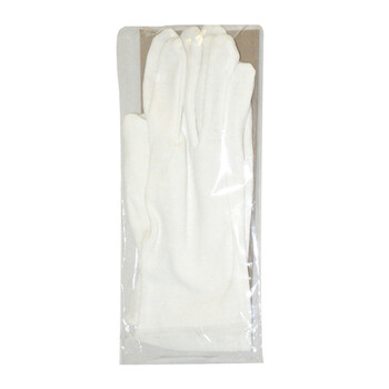 安美尚（ ams ）白手套礼仪棉布纱线作业接待工作手套 文玩盘珠 12付