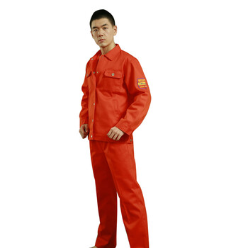 星工（XINGGONG）阻燃防护服 秋冬加厚电焊工作服套装男 劳保服船厂工程服定制 橙色XXL码3002-17