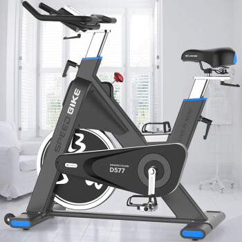 蓝堡健身车室内器材锻炼商务自行车静音家用健身房专用动感单车LD-577蓝色