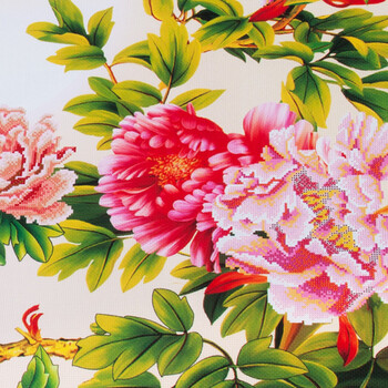
                                        宜家绣艺 十字绣客厅新款钻石画满钻 刺绣十字绣钻石绣大幅牡丹花 钻石十字绣花开富贵 3D十字绣棉线179x67厘米                