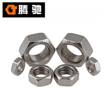 腾驰 CT 304 六角螺母 DIN934 不锈钢六角螺母 M20-2.5（60支/盒）