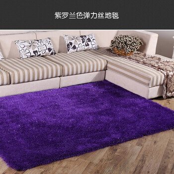 
                                        宜莱芙韩国弹力丝旗客厅卧室茶几地毯地垫加厚加长加大卧室床头床边毯飘窗垫门垫 黑白色弹力丝 0.7Mx1.4M                