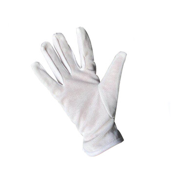 星工（XINGGONG）棉布手套 点塑白棉手套 10双