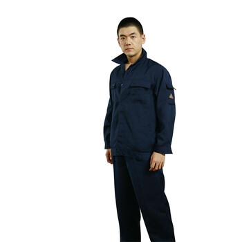 星工（XINGGONG）酸碱类化学品防护服 化工企业工作服定制 深蓝色L码1001-11