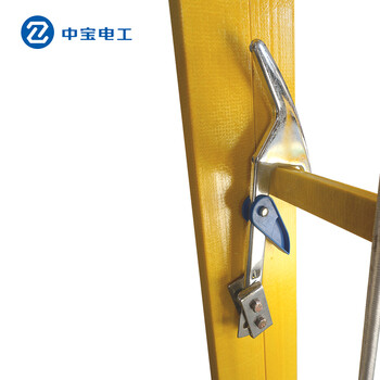 中宝电工 8米玻璃钢通讯梯 电力电信通讯绝缘体 登高伸缩抽拉梯子 云梯 现做 货期1-15天