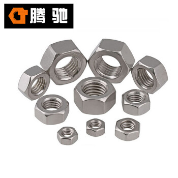 腾驰 CT 304 六角螺母 GB6170 不锈钢六角螺母 M6-1.0（2000支/盒）
