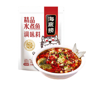 捞派 海底捞 精品水煮鱼调味料210克