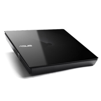 华硕8倍速 USB2.0 外置移动DVD光驱 黑色 无刻录功能 (兼容Win7、Win10和苹果 操作系统/SDR-08B1-U)
