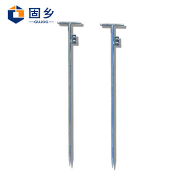 固乡接地针 接地极 电力1米接地钉接地棒接地线地线配针避雷针配件0.8米一米五 镀锌【丁字1.5米】