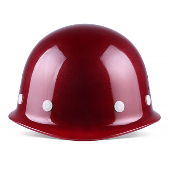 星工（XINGGONG）透气款安全帽工程工地建筑施工劳保防砸领导电工安全头盔免费印字定制logo 闪红色XGA-1T