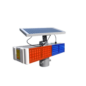 腾驰 CT 太阳能警示灯太阳能爆闪灯 四灯双面警示灯太阳能信号频闪灯道路LED爆闪灯（四灯）