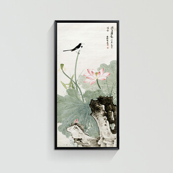 新中式客厅装饰画办公室现代挂画壁画客厅沙发