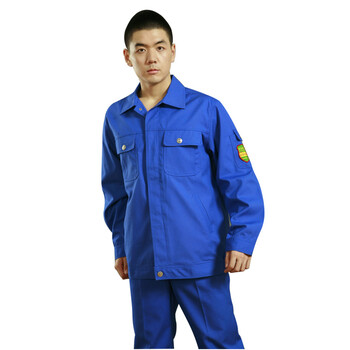 星工（XINGGONG）阻燃防护服 秋冬加厚电焊工作服劳保服船厂工程服定制 蓝色XL码3002-2