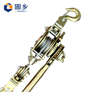 固乡双钩紧线器拉紧器钢丝绳牵引棘轮电力电工拉线收紧工具2吨3吨4吨【3吨】
