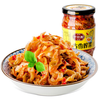 十三村古香榨菜丝红油泡菜开味下饭菜香脆拌饭面酱菜佐餐咸菜238g岳阳