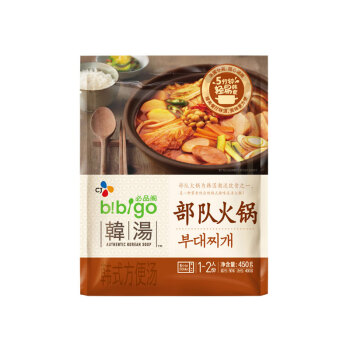 必品閣（bibigo）韓式 部隊火鍋湯 方便湯 450g