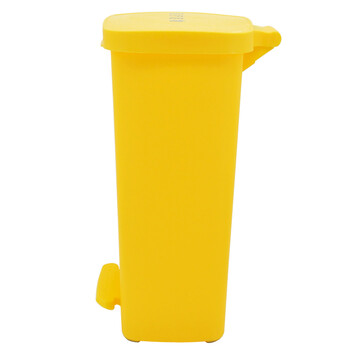兰诗(LAUTEE)XDL-50D-3 脚踏桶黄色医用垃圾桶 50L 医用废物桶