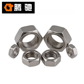 腾驰 CT 304 六角螺母 GB6170 不锈钢六角螺母 M6-1.0（2000支/盒）