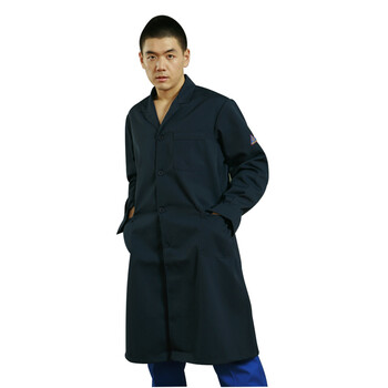星工(XINGGONG)防酸防静电大褂工作服 电子化工厂劳保服定制 藏青XL码6301-11