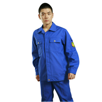 星工（XINGGONG）阻燃防护服 秋冬加厚电焊工作服劳保服船厂工程服定制 蓝色XL码3002-2