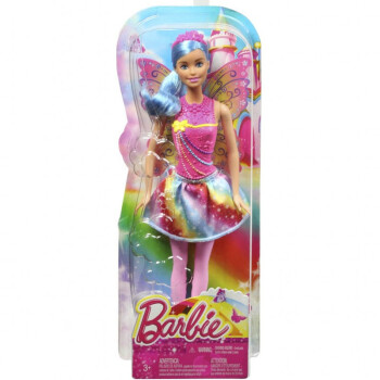 新款Barbie 芭比娃娃之梦幻美人鱼 七彩炫光美