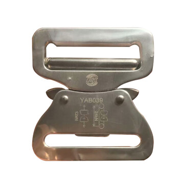 星工（XINGGONG）合金速脱扣挂钩挂扣 安全带配件登山扣不锈钢保险扣 12KN宽45mmYAB039