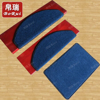 
                                                                                帛瑞家用实木大理石材铁艺钢结构旋转楼梯踏步垫防滑免胶自粘纯色地毯定做加厚台阶贴满铺现代欧式简约可水洗 PC-1 纯红色 75*24*3cm免胶自粘固定                