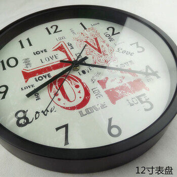 
                                        个性一百   女京剧脸谱时钟 中式挂钟复古钟表客厅挂件圆形挂钟时钟静音 黑色 12英寸 30*30                
