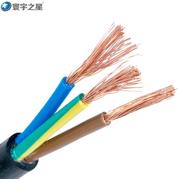 寰宇线缆电线电缆 三芯铜线1平方\/三芯护套线