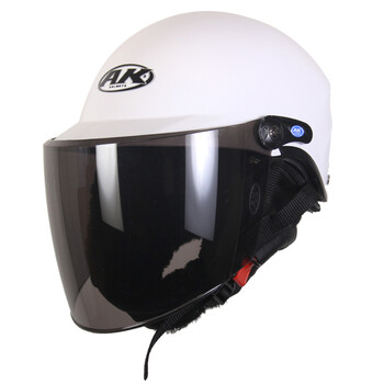 AK摩托车头盔电动车半盔男女式防晒夏季头盔