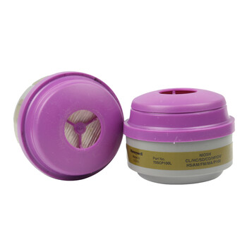 Honeywell霍尼韦尔 75SCP100综合滤盒防有机蒸汽酸性硫化氢带有P100防尘滤棉 1个（按2的倍数下单）