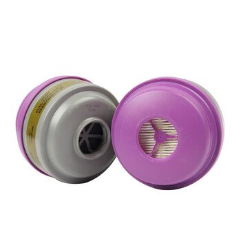 Honeywell霍尼韦尔 75SCP100综合滤盒防有机蒸汽酸性硫化氢带有P100防尘滤棉 1个（按2的倍数下单）