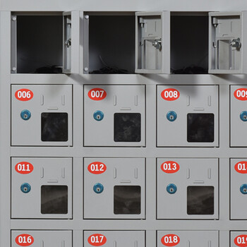 万尊 钢制手机存放柜72门带锁手机保管箱 WZ-SJ-72