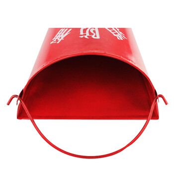 谋福（CNMF） 加厚消防黄沙桶 半圆形烤漆铁材质 加油站使用桶 扑火工具 消防器材  8487